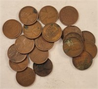(19) Lincoln Wheat Cents