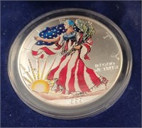 1999 Painted American Silver Eagle