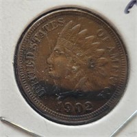 1902 Indian Head Cent, Higher Grade