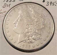 1885-S Morgan Silver Dollar, Higher Grade
