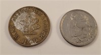 (2) German Coins