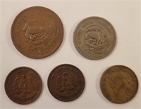 (4) Early Mexican Silver Coins