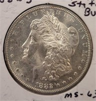 1882-S Morgan Silver Dollar, Higher Grade