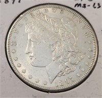 1897-P Morgan Silver Dollar, Higher Grade