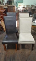 4 Leather Upholstered Dining Chairs