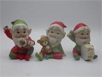 3 VTG HOMCO Toymaker elves Made in Taiwan