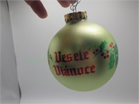 Vesele Vianoce/Merry Christmas/Slovak Ornament