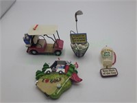 Golf lover ornament lot/stocking stuffers