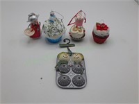 Cupcake/baking ornaments/stocking stuffers