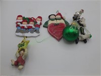 Family/dad Christmas ornament lot
