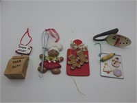 Food/cooking/take-out ornaments/stocking stuffers