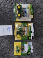 1/64 scale toys Includes JD 9630, JD 9560RT, and