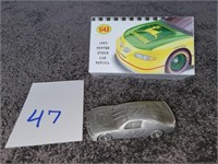 Pewter John Deere Stock Car 1/43 scale, with box