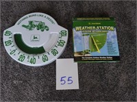 John Deere Thermometer and weather station