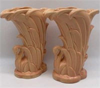 (2) Vintage McCoy Vases