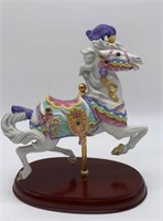 Carousel Horse on Cherry Stand