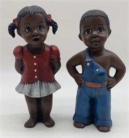 Black American Boy and Girl Figures