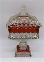1940’s Square Ruby Candy Dish