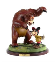 Disney Mickey Mouse & Bear The Pointer 1939 Statue