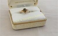 Gold ring with stone, size 6