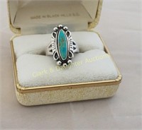 Sterling silver & Turquoise ring size 5*RESERVE*