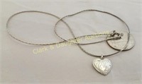 Sterling Silver heart necklace, *RESERVE*