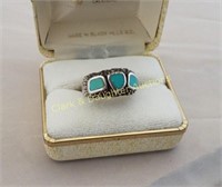 Vintage Sterling Bell Trading Post ring.*RESERVE*