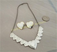 Montana Silversmiths heart necklace & earrings
