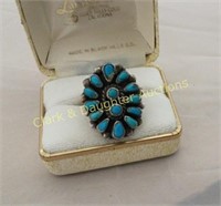 Vintage Zuni Sterling & Turquoise Ring*RESERVE*