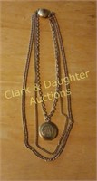 Vintage 3 chain locket