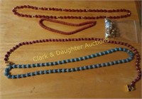 Lot of beaded necklaces