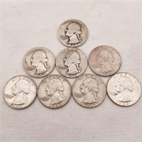 8 Wash Quarters Denver 1939-64