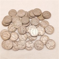 44 Jefferson Nickels 1948S