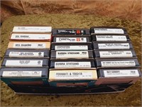 FULL BOX OF 8 TRACK FAMOUS ARTISTS
