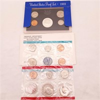 1969 US Mint Proof + P&D Sets