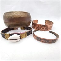 Copper & Brass Cuffs & Bangle