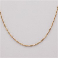 10K Gold Twisted Rope 20" Necklace