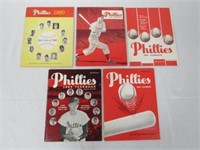 1960 TO 1964 PHILLIES BASEBALL YEARBOOKS: