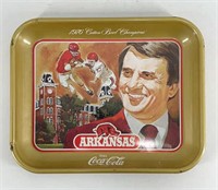 Arkansas Razor Backs Coca-Cola Tray