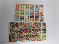(63) 1963 TOPPS BASEBALL CARDS IN SHEETS: