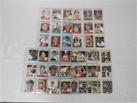 (63) 1964 TOPPS BASEBALL CARDS IN SHEETS: