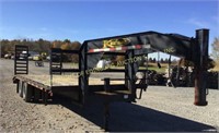 2009 KAUFMAN 24' T/A DECK OVER GOOSENECK TRAILER