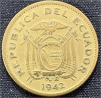 1942- Ecuador Dime