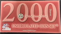 2000- United States Mint Uncirculated Coin Set D