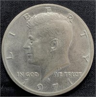 1971- U.S Half Dollar D