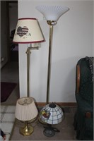 4 VARIOUS STYLE LAMPS