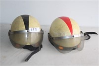 2 WFS/ FAMOUS MOTORCYCLE HELMETS