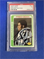 1978 PSA/DNA FRED DEAN AUTOGRAPHED ROOKIE CARD