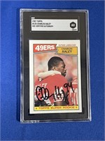 1987 SGC CHARLES HALEY AUTOGRAPHED ROOKIE CARD