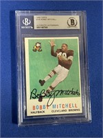 1959 BECKETT BOBBY MITCHELL AUTOGRAPHED ROOKIE